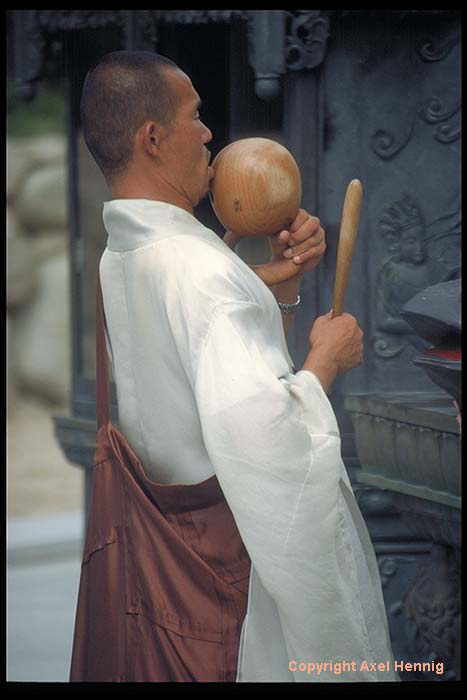 praying monk